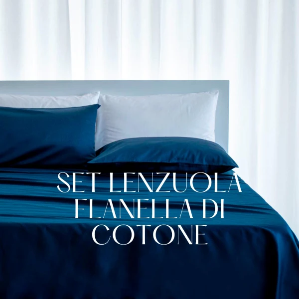Set Lenzuola - Complete - Flanella di Cotone TC120